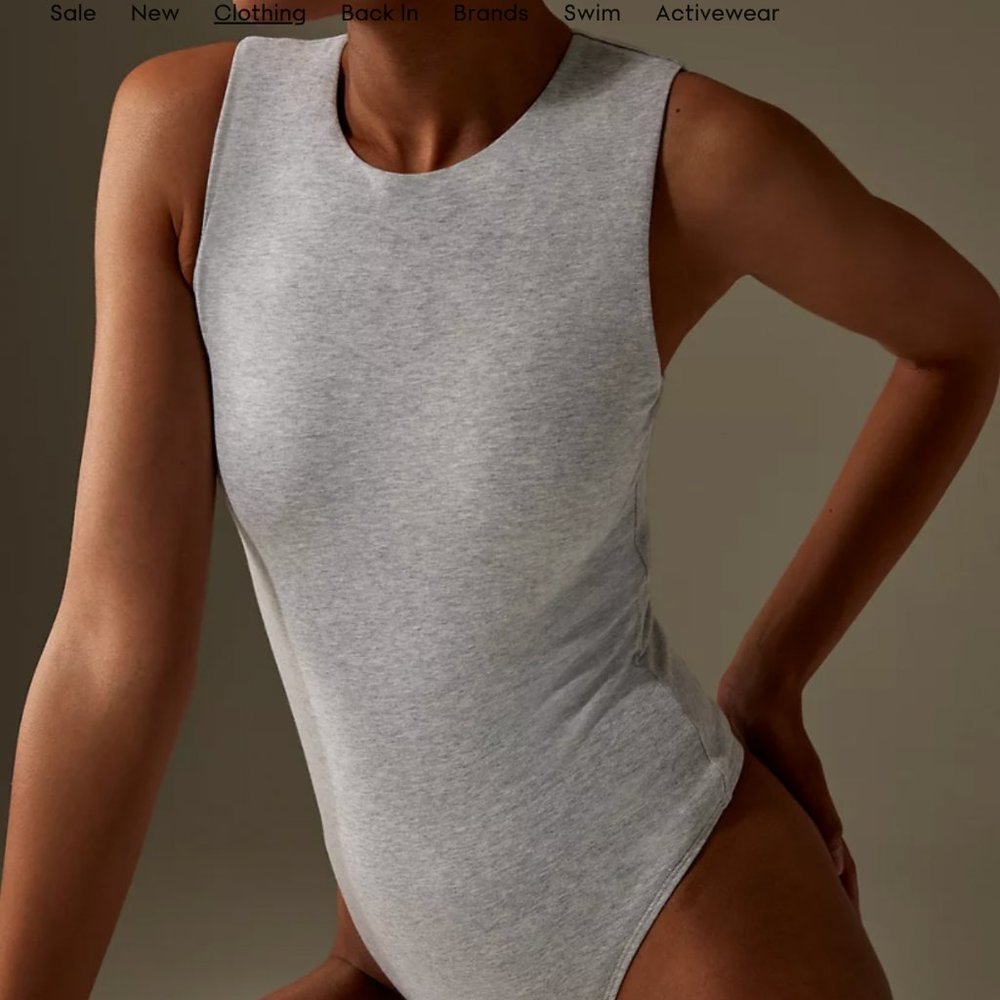 ARITZIA The Group Babaton Soft Contour Muscle Bodysuit Bone